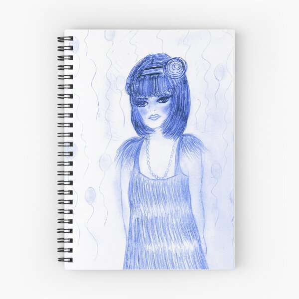 Item preview, Blue Party Girl Flapper designed and sold by blayzeink.