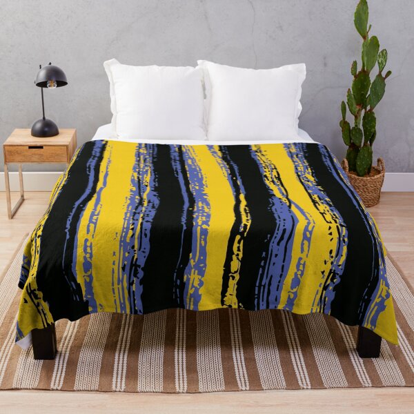 Item preview, Blue, Black & Yellow Stripes designed and sold by Mia Harper Design.