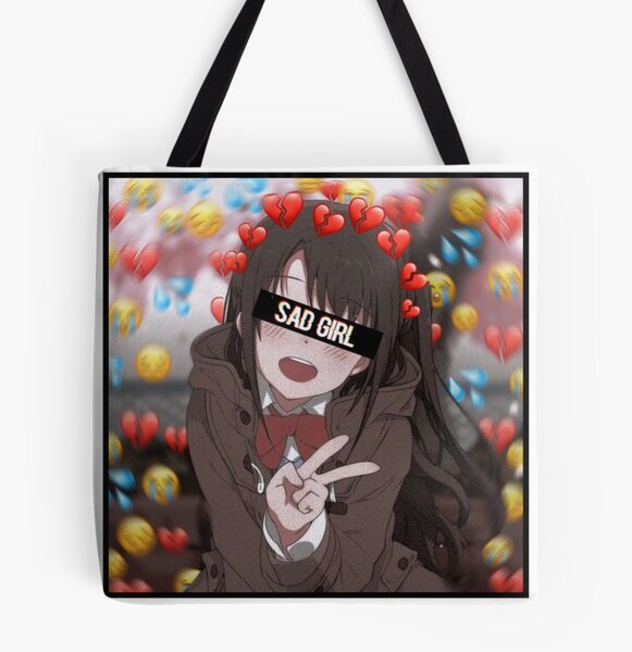 Sad Anime Girl Tote Bag for Sale by LEVANKOV Items