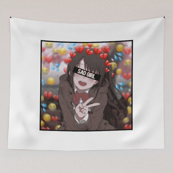 Item preview, Sad Anime Girl designed and sold by Daddydesigns Clothing.