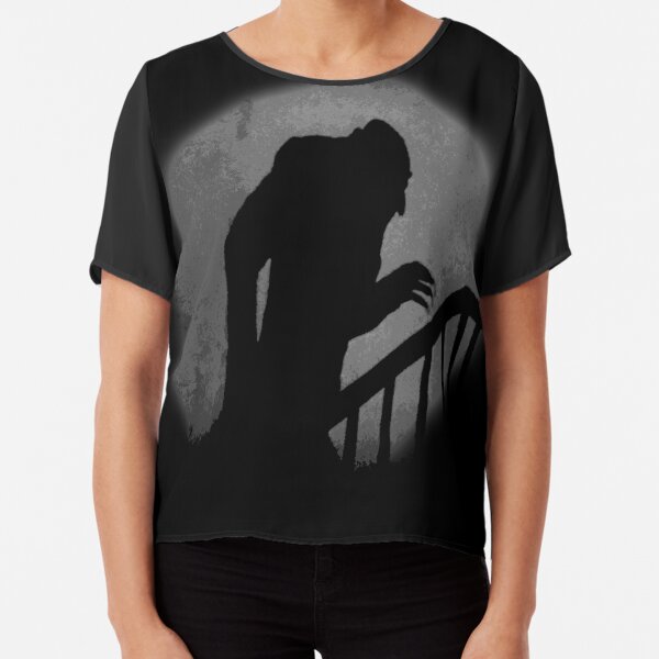 Nosferatu Silhouette Chiffon Top