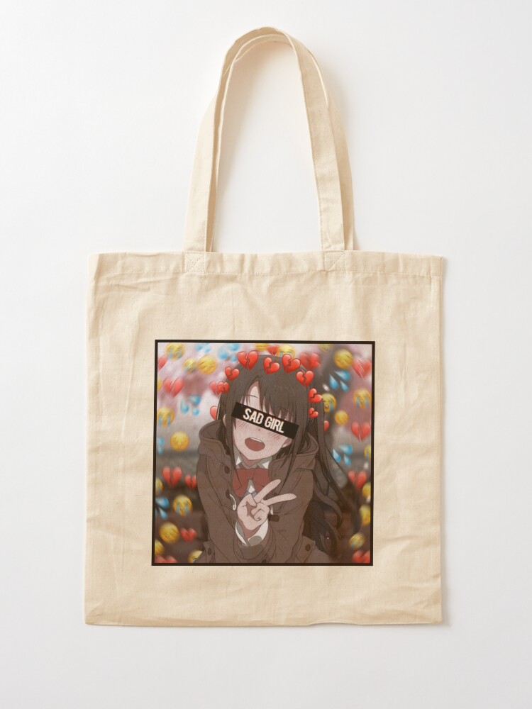 Sad Anime Girl Tote Bag for Sale by LEVANKOV Items