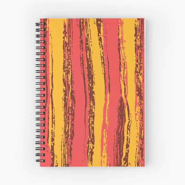 Item preview, Salmon Pink, Brown & Dark Yellow Stripes designed and sold by Mia Harper Design.
