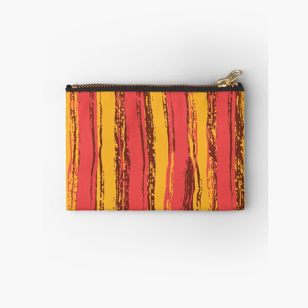 Item preview, Salmon Pink, Brown & Dark Yellow Stripes designed and sold by Mia Harper Design.