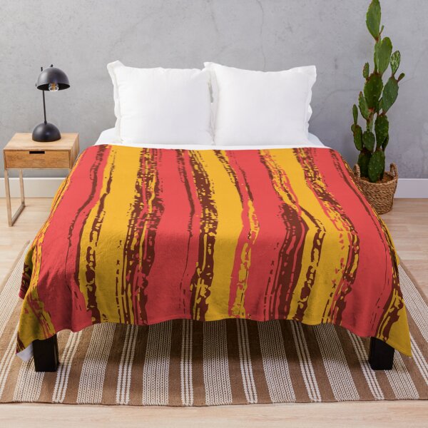 Item preview, Salmon Pink, Brown & Dark Yellow Stripes designed and sold by Mia Harper Design.