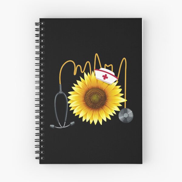 Item preview, Nurse Sunflower Heartbeat Gift Design For Nurses  print designed and sold by Lisbob.