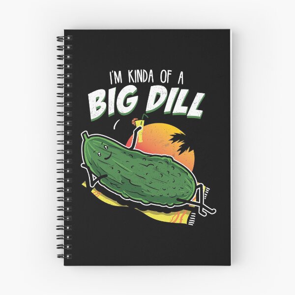 Item preview, Pickle Fan Pun Design - I'm Kinda Bill Dill Joke Tee print designed and sold by Lisbob.