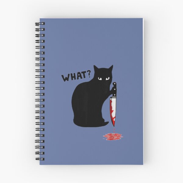 Item preview, Cat What?  Murderous Black Cat With Knife Halloween Gift designed and sold by amethystdesign.