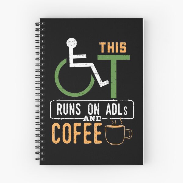 Item preview, Occupational Therapist Gift Design Idea ADLS & Coffee product designed and sold by Lisbob.