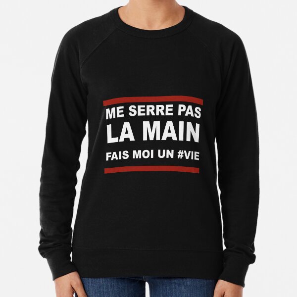 Damso Life quote Mosaic solitaire - red and black Lightweight Sweatshirt