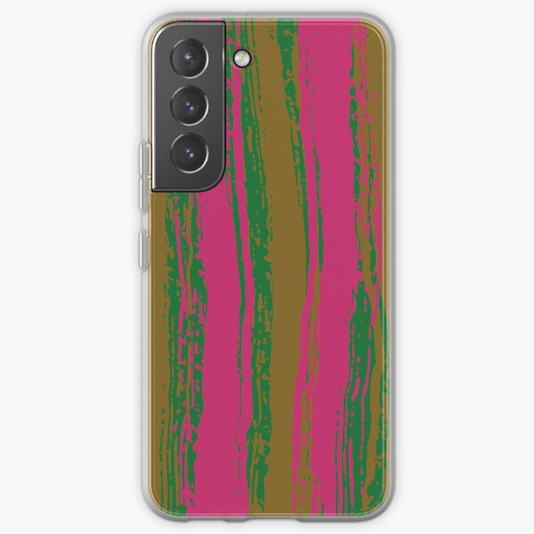 Magenta & Green Stripes Samsung Galaxy Soft Case