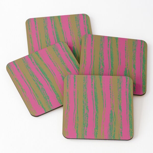 Item preview, Magenta & Green Stripes designed and sold by Mia Harper Design.