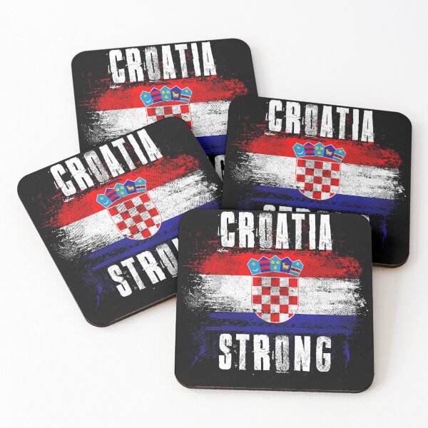 Aperçu de l'œuvre Drapeau des graffitis en détresse de la Croatie créée et vendue par ockshirts.