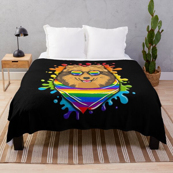 Item preview, Rainbow Pride Painted Shetland Sheepdog LGBT Dog designed and sold by perfectpresents.