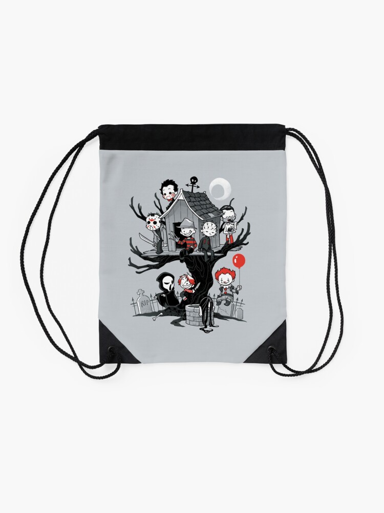 Alternate view of Horror House Drawstring Bag