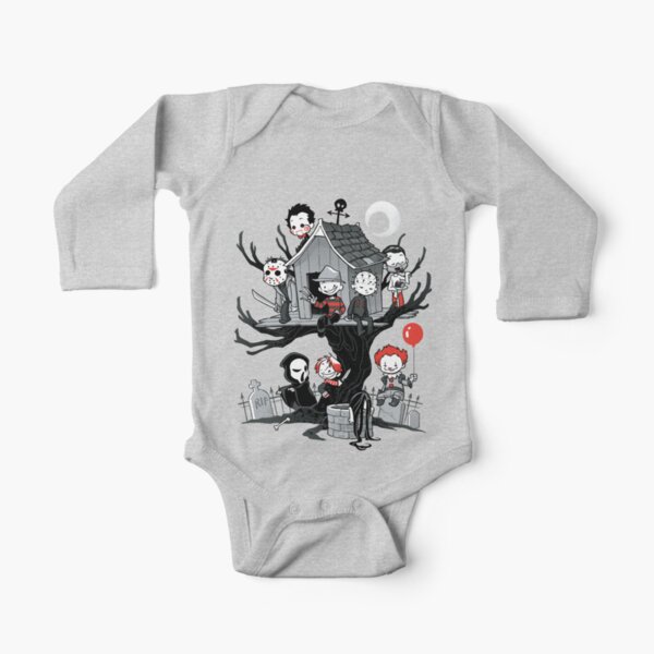 Horror House Long Sleeve Baby One-Piece
