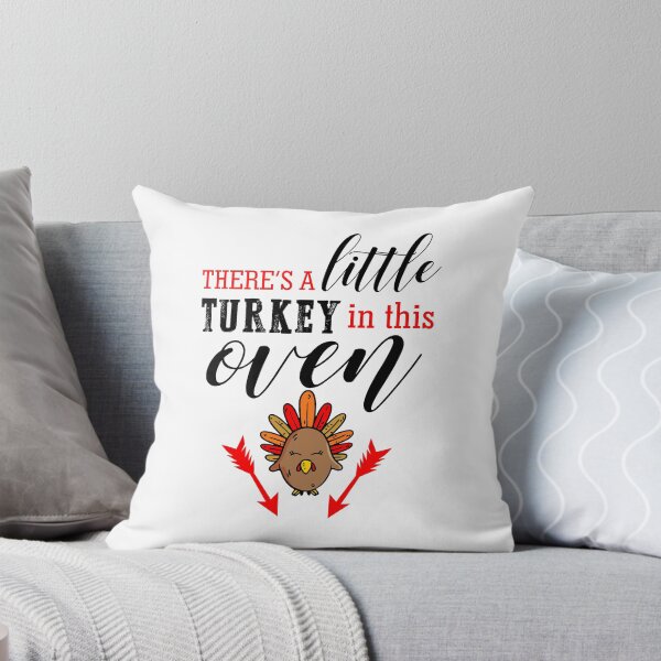 Item preview, Little Turkey oven Pregnancy Reveal Funny Thanksgiving gift designed and sold by hadleydesigns.