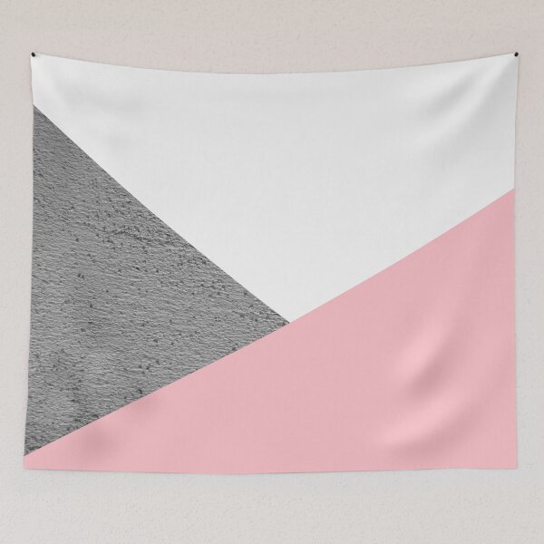 Item preview, Concrete grey and pink geometric background designed and sold by by-jwp.