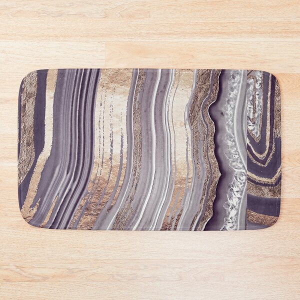 Item preview, Tribeca Rose Gold Rock Geode Abstract designed and sold by Glimmersmith.