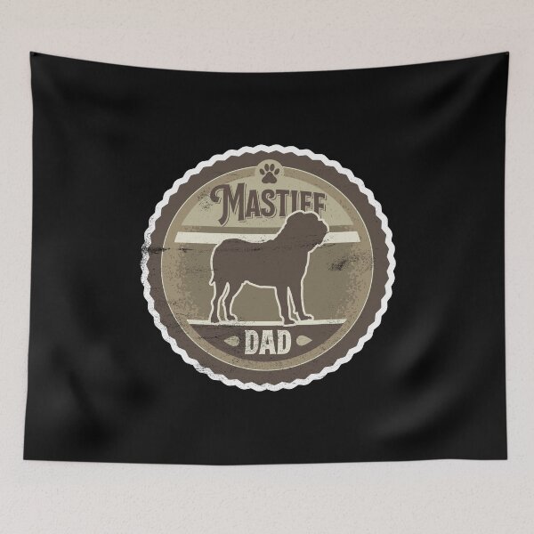 Item preview, Mastiff Dad - Distressed Dogue de Bordeaux Silhouette Design designed and sold by DoggyStyles.