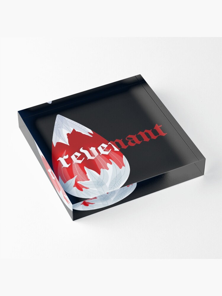 Alternate view of Code Vein Blood Bead design - 'Revenant' Acrylic Block