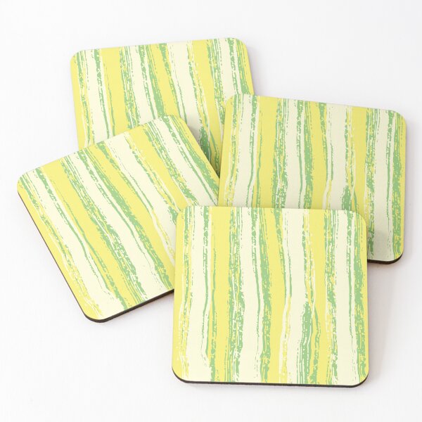 Item preview, Mint Green, Light Yellow & Cream Stripes designed and sold by Mia Harper Design.