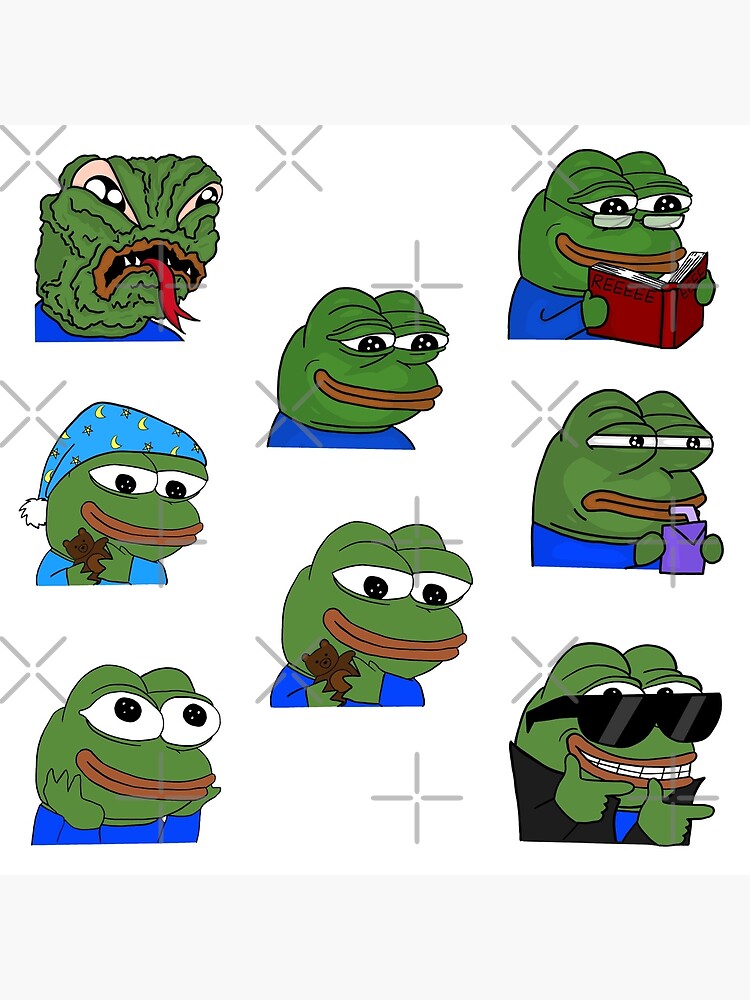 Pepega in HD Twitch Emote | Art Board Print