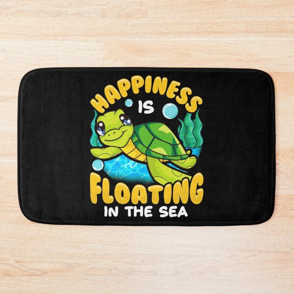 Item preview, Sea Turtle Happiness Is Floating In The Sea designed and sold by perfectpresents.