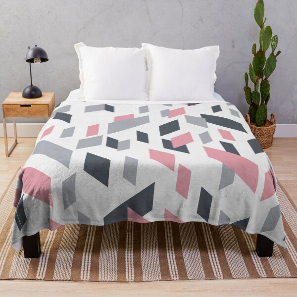 Item preview, Abstract Geometric Design in Pink and Gray designed and sold by machare.