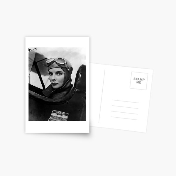 Katharine Hepburn - Stars in Aviatrix - 1933 Postkarte