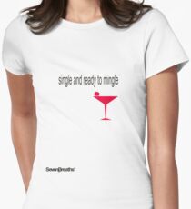 Single and ready to mingle Women's Fitted T-Shirt