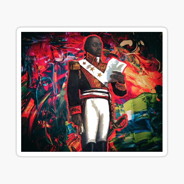 Toussaint Louverture Abstract Sticker