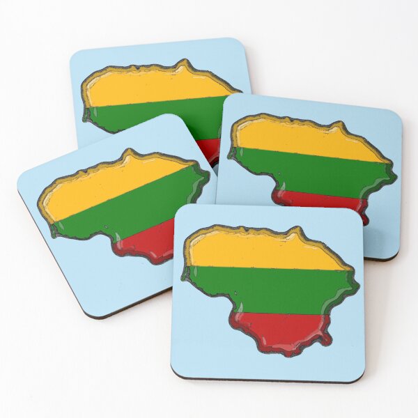 Item preview, Lithuania Map With Lithuanian Flag designed and sold by Havocgirl.