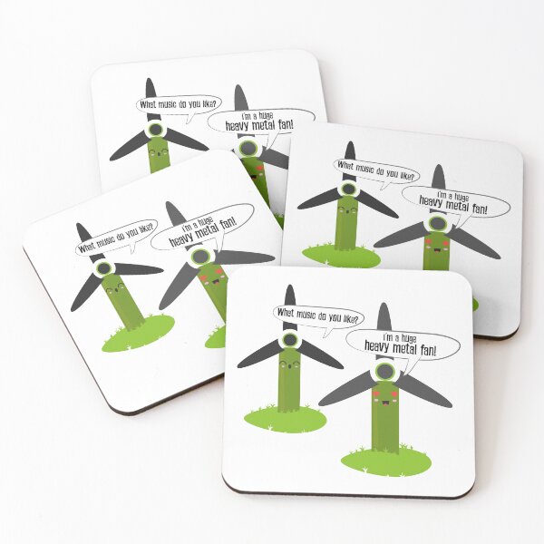 Item preview, Funny wind turbines pun - heavy metal fan designed and sold by Kam-designs.