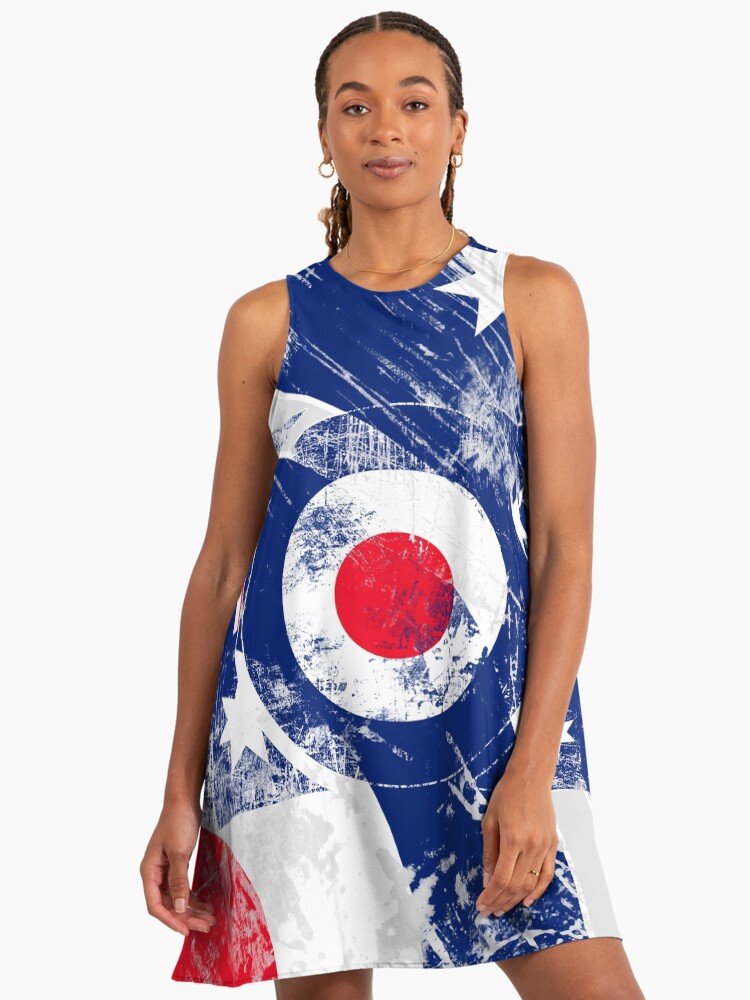 Grunge Mod Target Roundel Australia" A-Line Dress for Sale by Garaga |  Redbubble