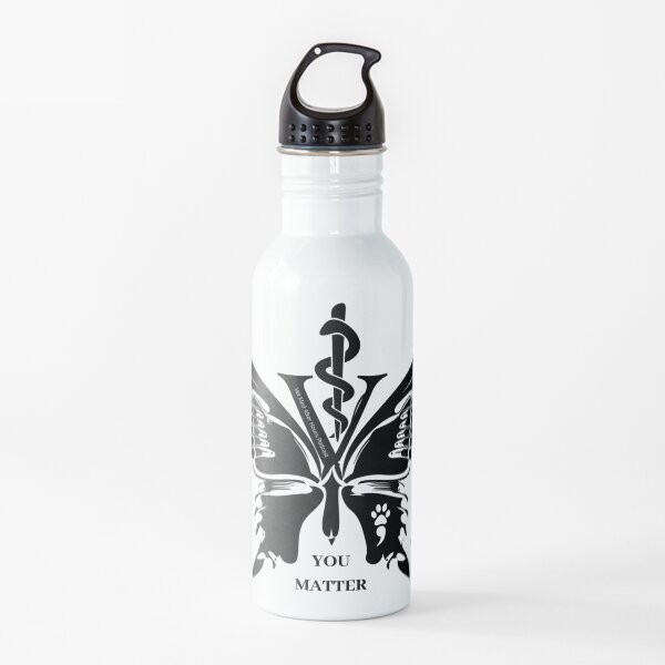 Vet Med After Hours You Matter Butterfly Water Bottle Water Bottle