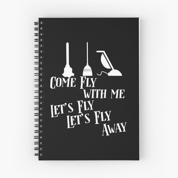 Item preview, Come With Me Lets Fly Away Witch Broom Mop Vacuum Halloween  graphic designed and sold by Leslie Smith.