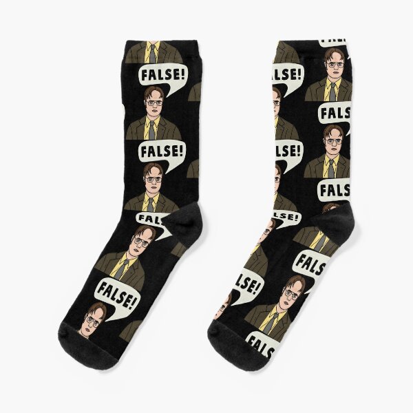 Dwight Schrute The Office False Quote  Socks