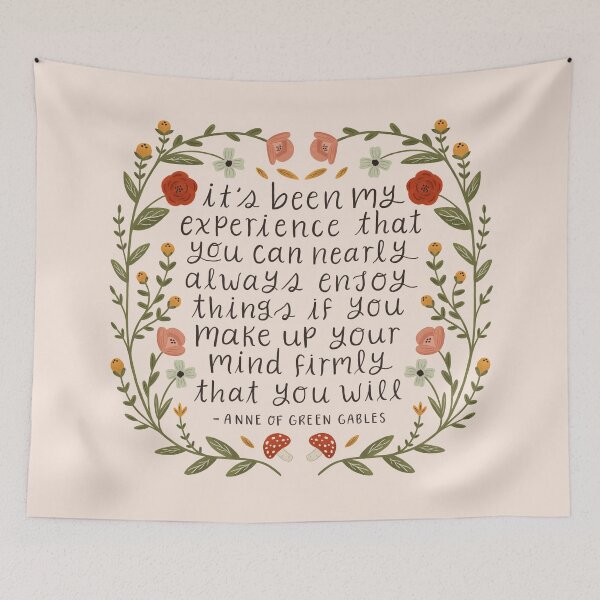 Item preview, Anne of Green Gables "Enjoy Things" Quote designed and sold by ohjessmarie.