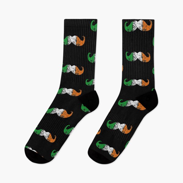 Item preview, Irish Flag Colors Mustache Grunge designed and sold by Garaga.