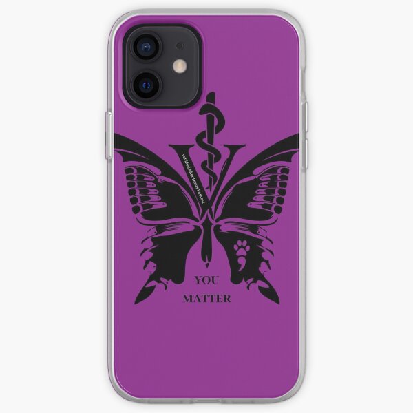 Vet Med After Hours You Matter Butterfly iPhone Cases iPhone Soft Case