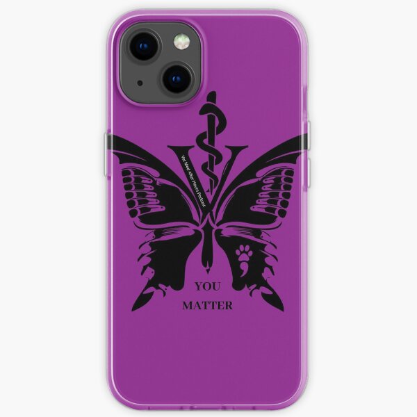 Vet Med After Hours You Matter Butterfly iPhone Cases iPhone Soft Case