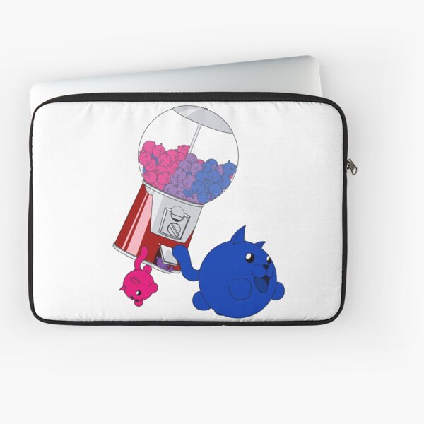Cat Gumball Machine - Bisexual Laptop Sleeve