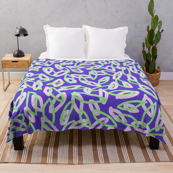 Item preview, The Happy Fallen, Purple and Green Leaf Pattern. designed and sold by DeStract.