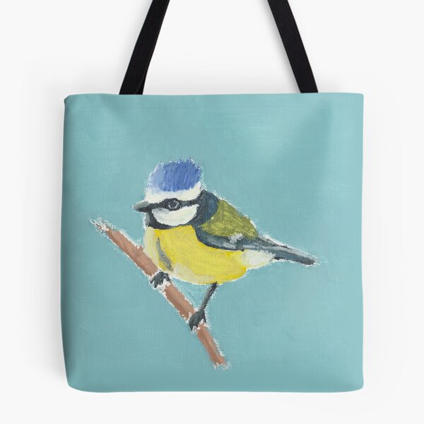 Item preview, Blue Tit on Duck Egg designed and sold by TFeldDesign.