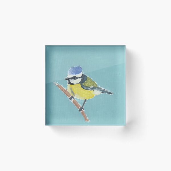 Item preview, Blue Tit on Duck Egg designed and sold by TFeldDesign.