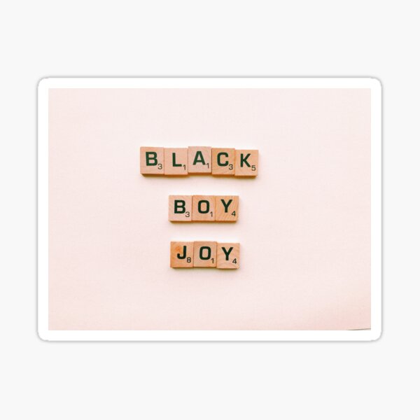 Black Boy Joy Sticker