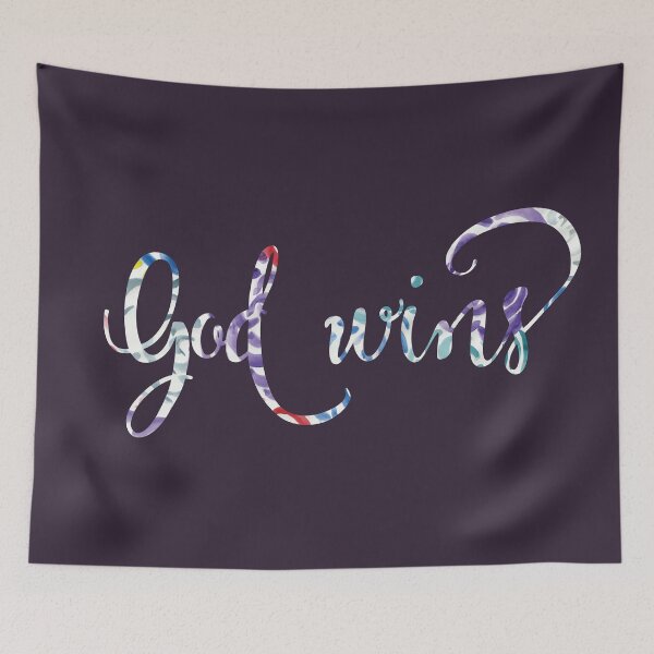 Item preview, God Wins Watercolor designed and sold by MaddiLoppnow.