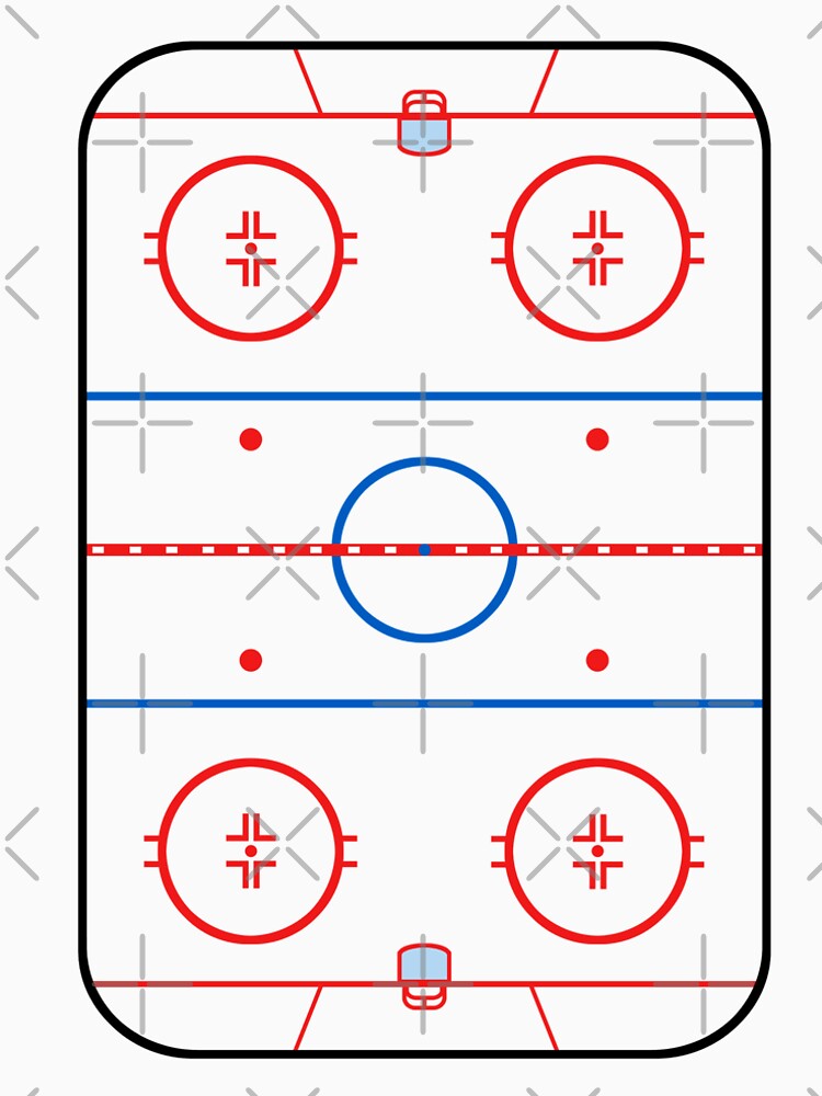 Ice Rink Diagram Hockey Game Companion by Garaga.