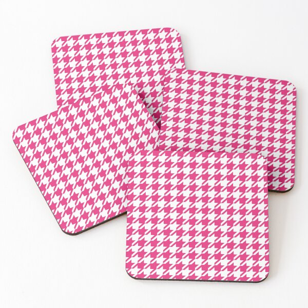 Item preview, Houndstooth_FF1A72 designed and sold by Katrina Papet.